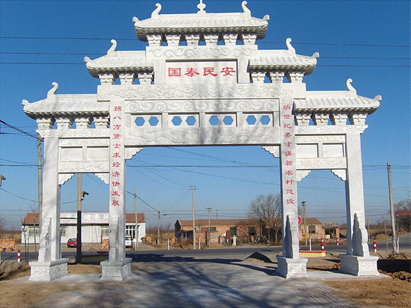 農(nóng)村常見的幾種石雕牌坊